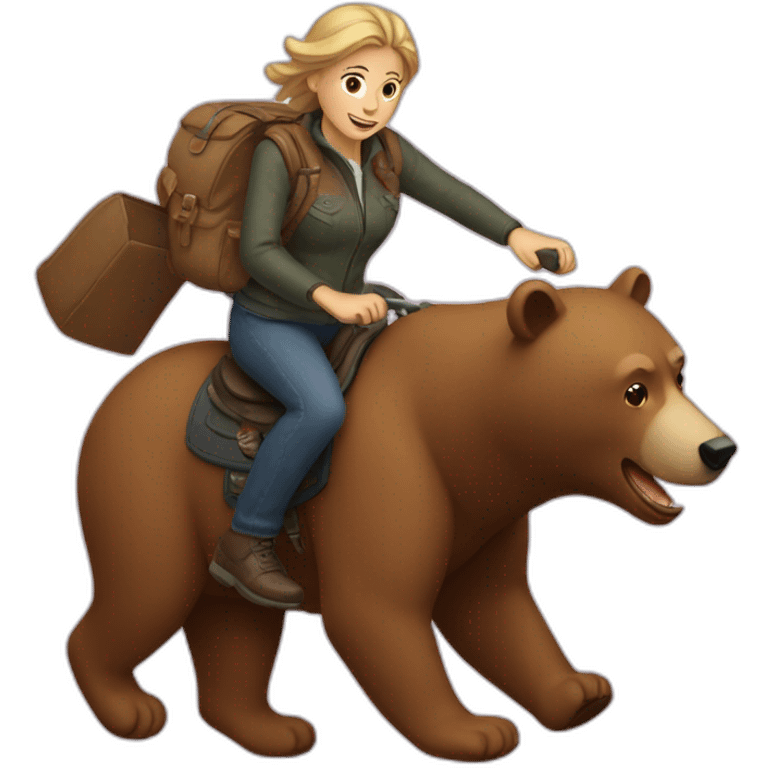 Vriding a bear emoji