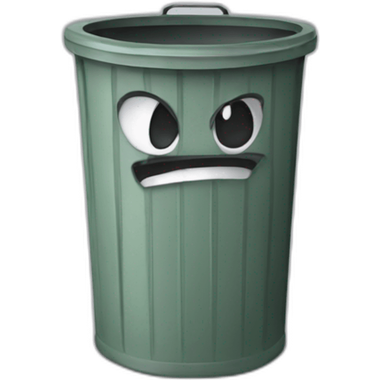 angry trash can emoji