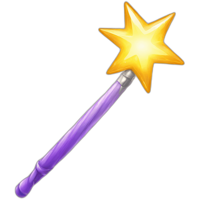 shiny magic wand emoji