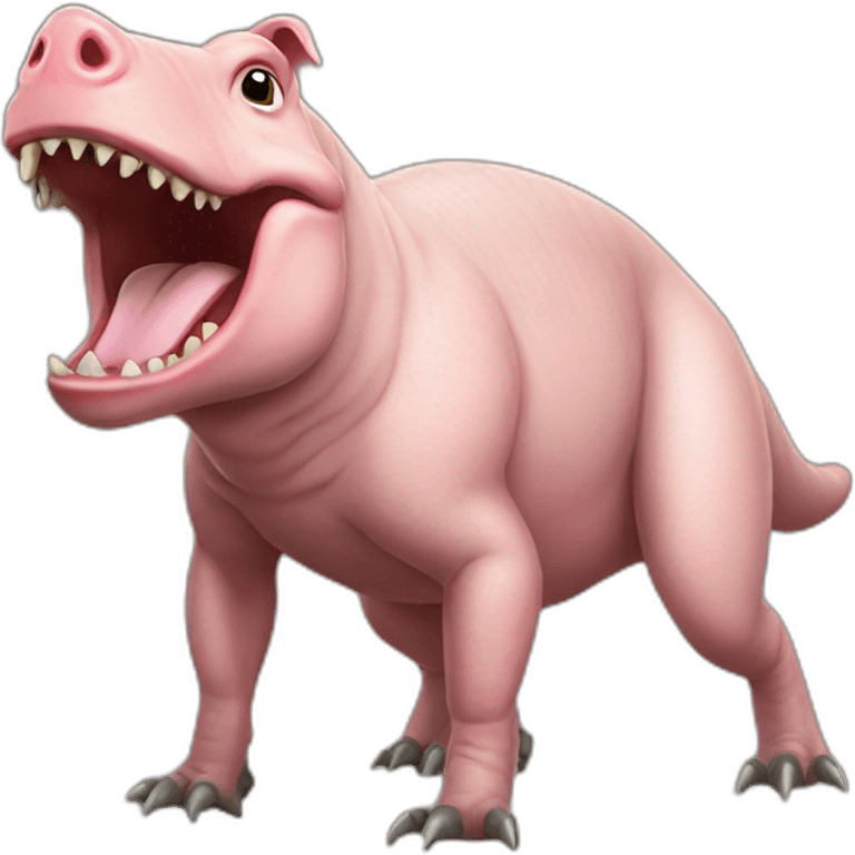 pig tyrannosaurus rex hybrid emoji