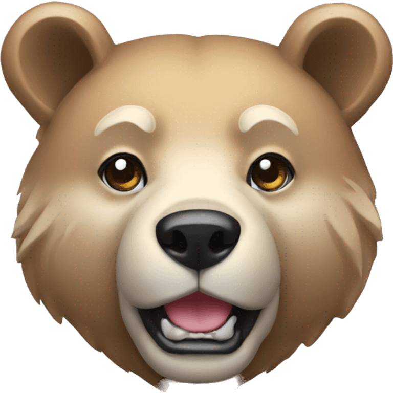 Diamond bear head  emoji