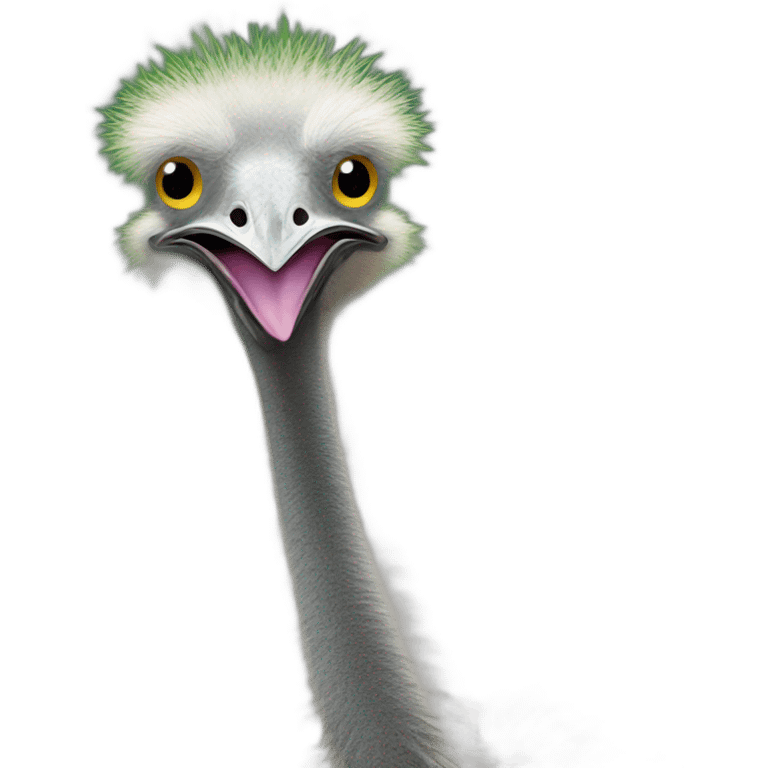 ostrich Zucchini emoji