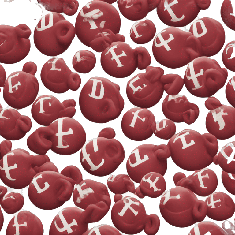 The University of Alabama script “A” text emoji emoji