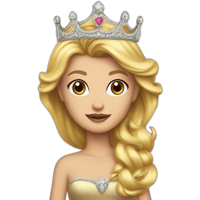 Donal trump as a princess emoji