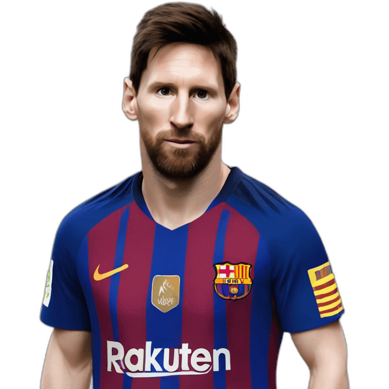 Lionel Messi as a mid face of a goat  emoji