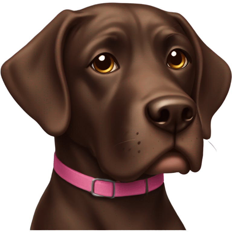 Dog school choc lab emoji