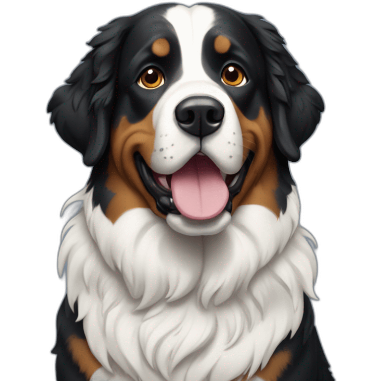 Berner sennen dog emoji