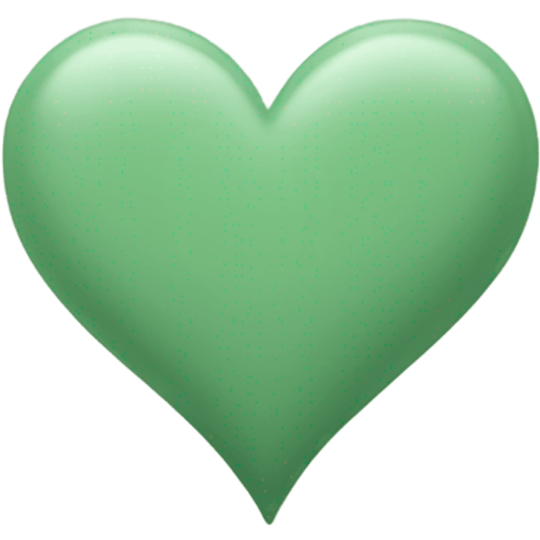 Sage green heart emoji