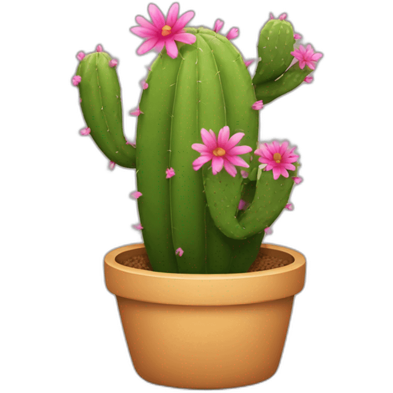 cactus with flowers emoji