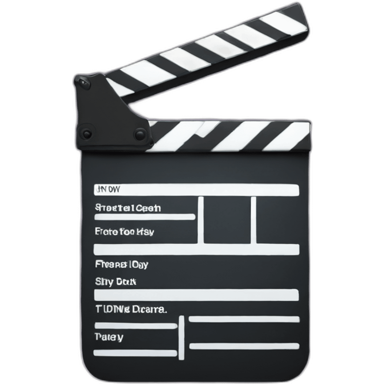 clapperboard emoji