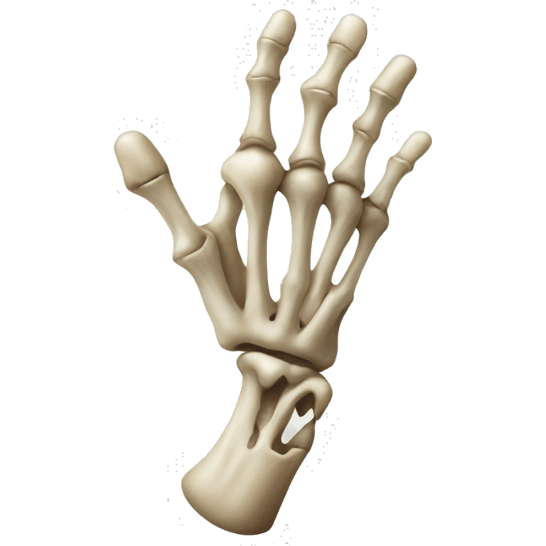 Bone hand with some sign  emoji