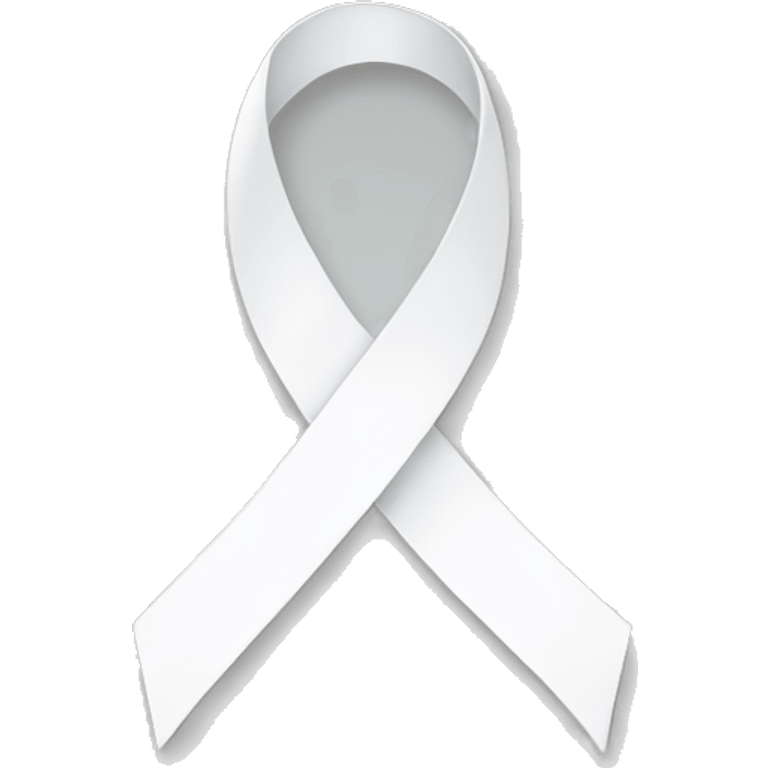 White ribbon emoji