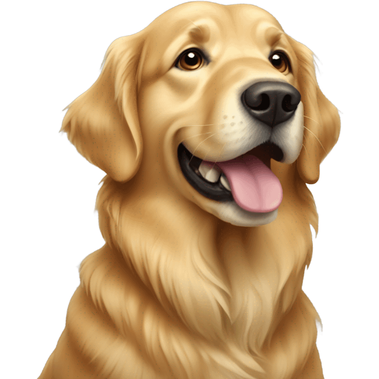 old golden retriever  emoji