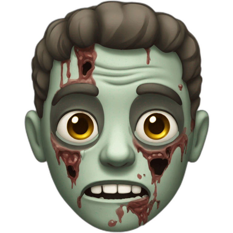 Half zombie emoji