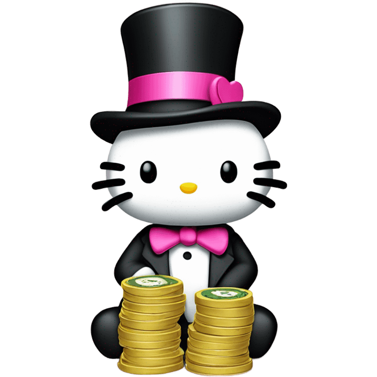 Hello kitty as monopoly  emoji