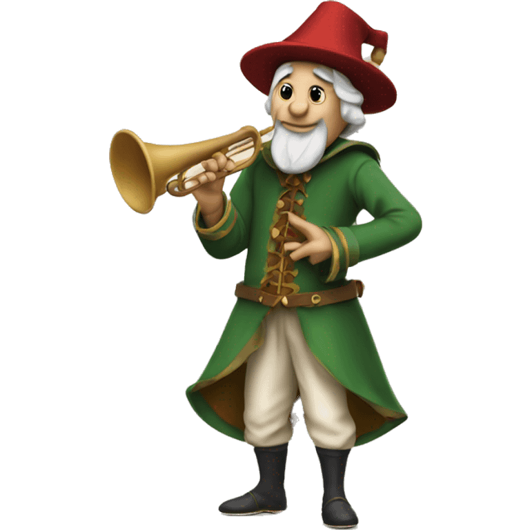 pied piper with pointed hat emoji