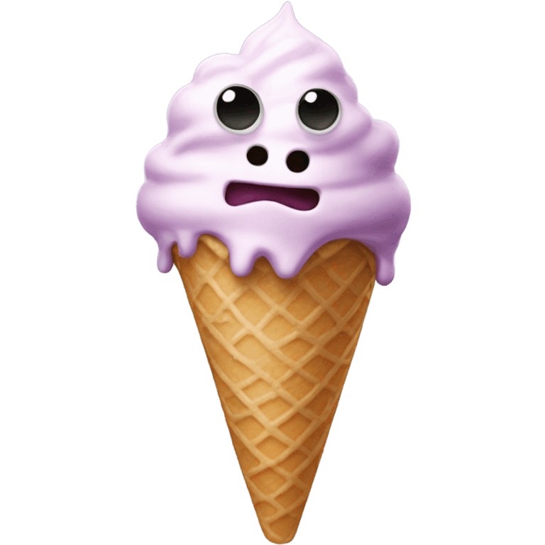 Rad ice cream monster emoji