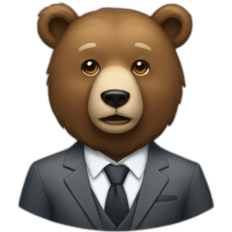 bear in suit emoji