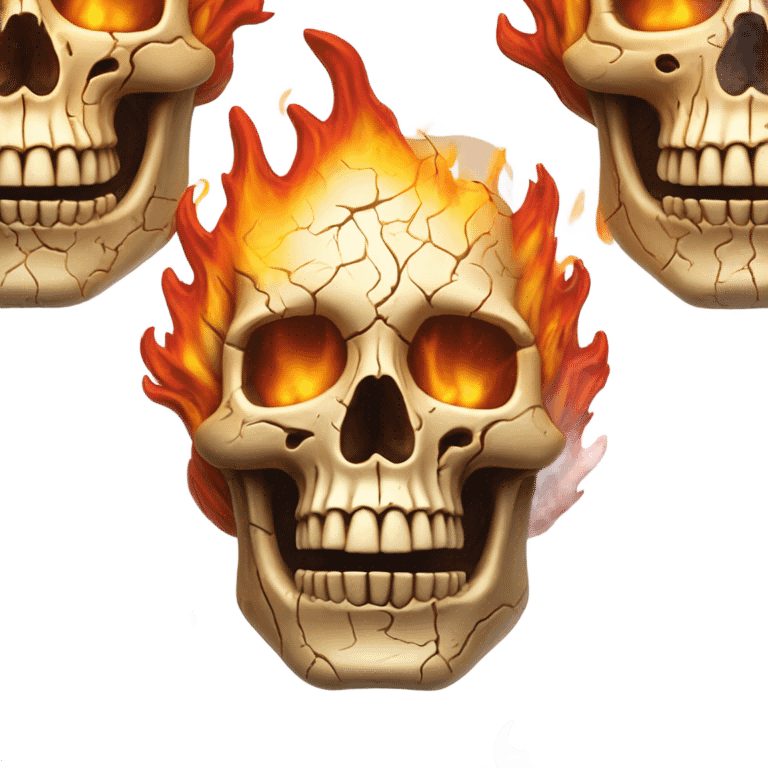 FIRE SKULL emoji