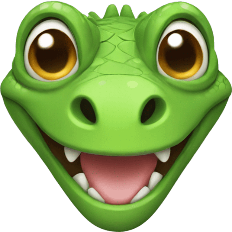 smiling lizard emoji