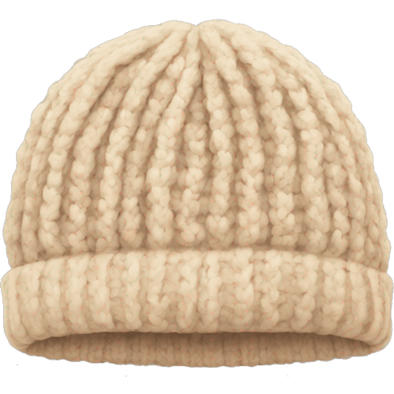 beige winter beanie no person emoji