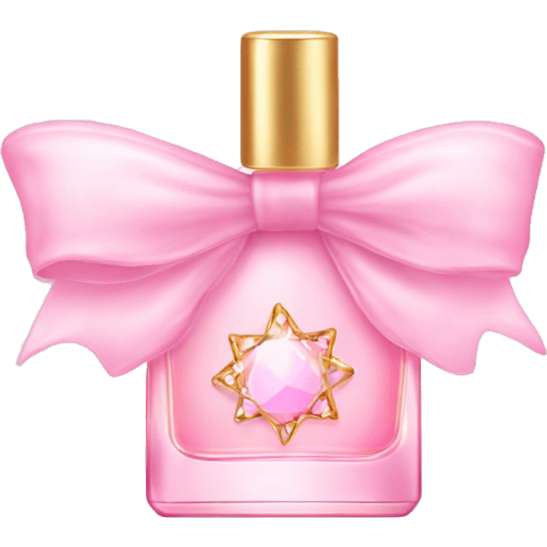 Fairy light pink perfume in bow emoji