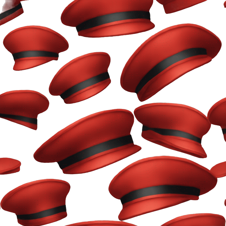 Velvet red sailor hat emoji