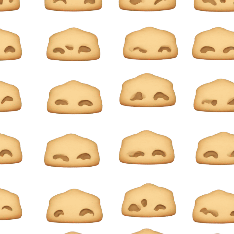 beige scone emoji