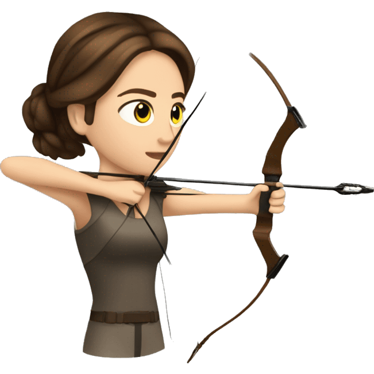 Katniss Everdeen shooting with a bow emoji