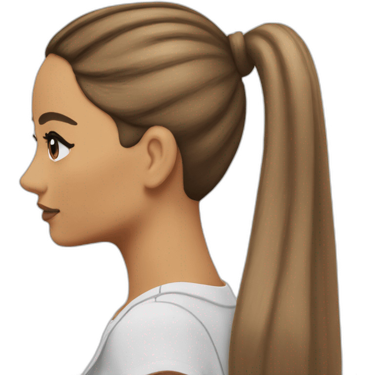 ariana grande ponytail emoji