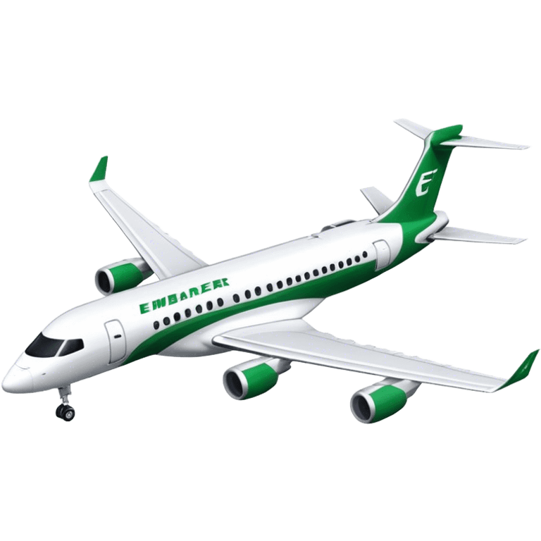 Embraer E-Jet - Embraer (Model Year: 2021) (Iconic colour: Green with white) emoji