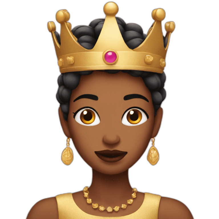 Queen with nails emoji