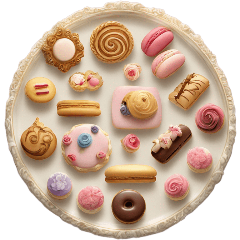 rococo pastry platter emoji