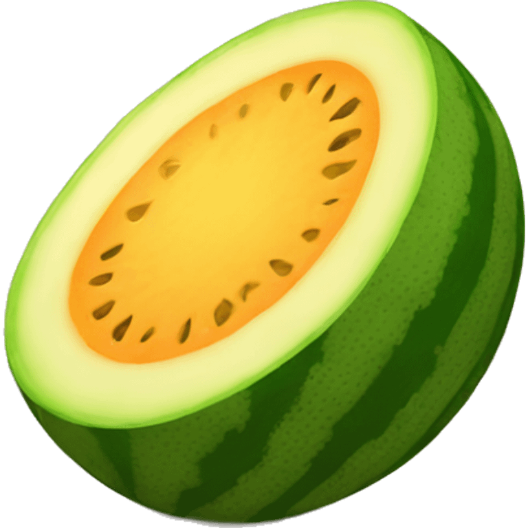 Sun melon emoji