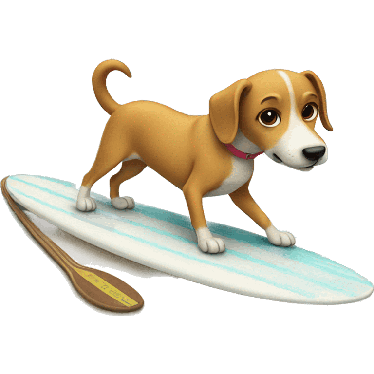 Dog on a surfboard  emoji