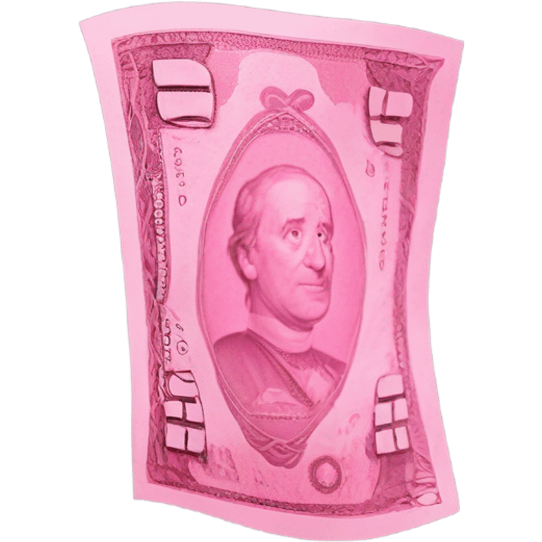 pink money sign￼ emoji