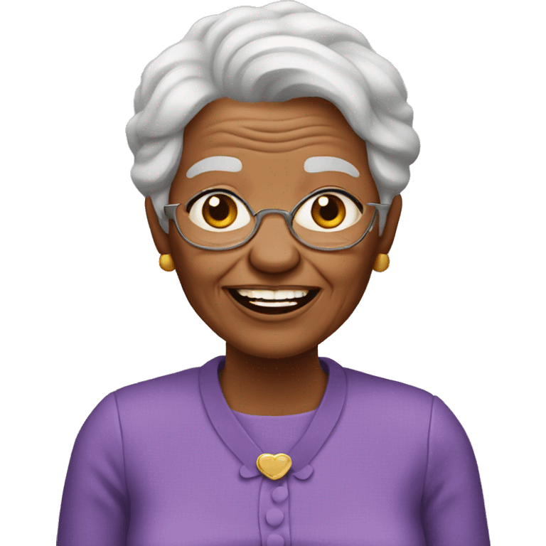 Grandma with no teeth emoji