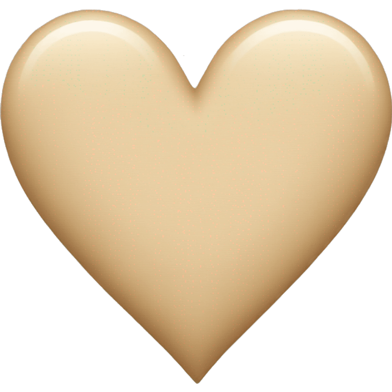 Beige heart emoji