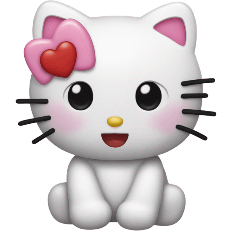 Hello Kitty Heart eyes emoji