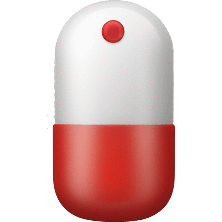 red capsule in hand emoji