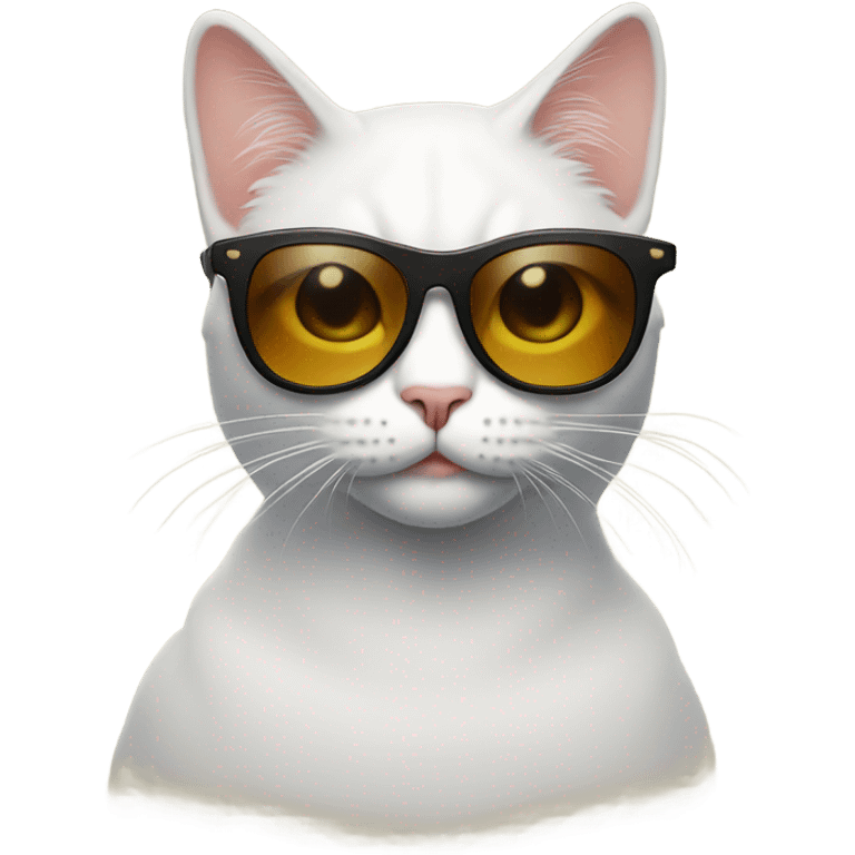 Cat with sunglasses  emoji