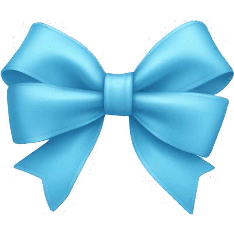 Sky blue bow emoji