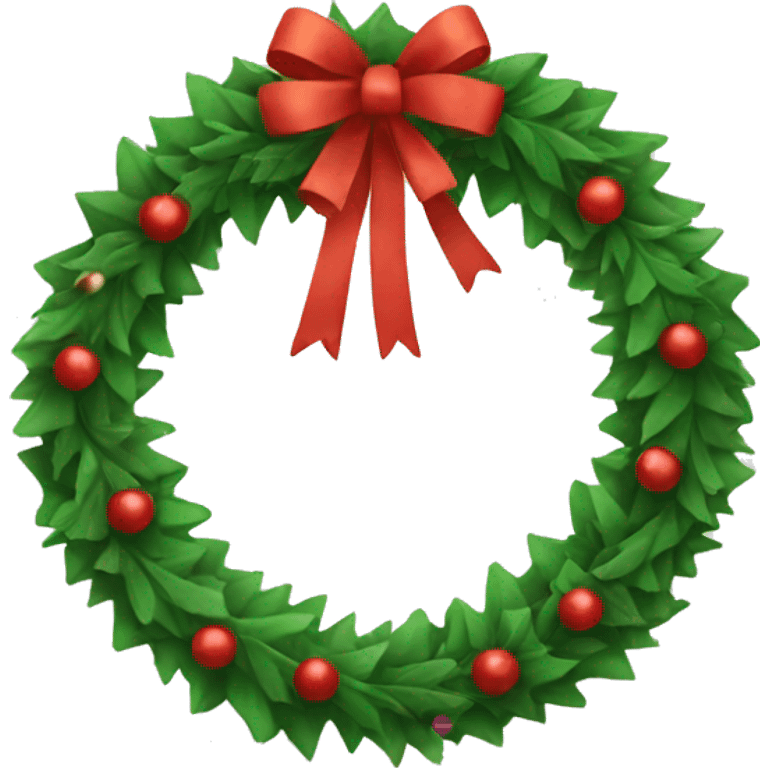 christmas wreath emoji