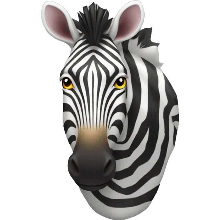 un zebre rigolot emoji