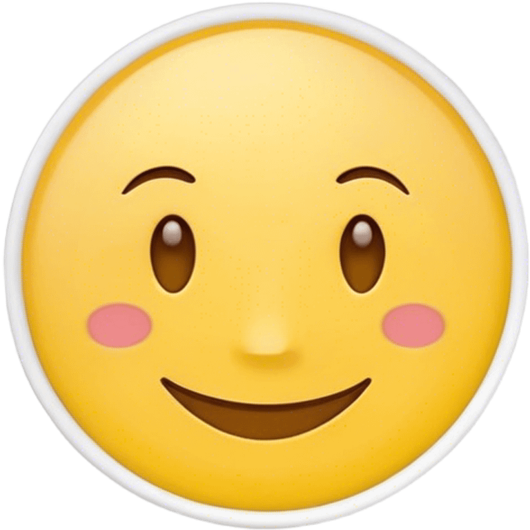 yellow paper sticker with a face emoji