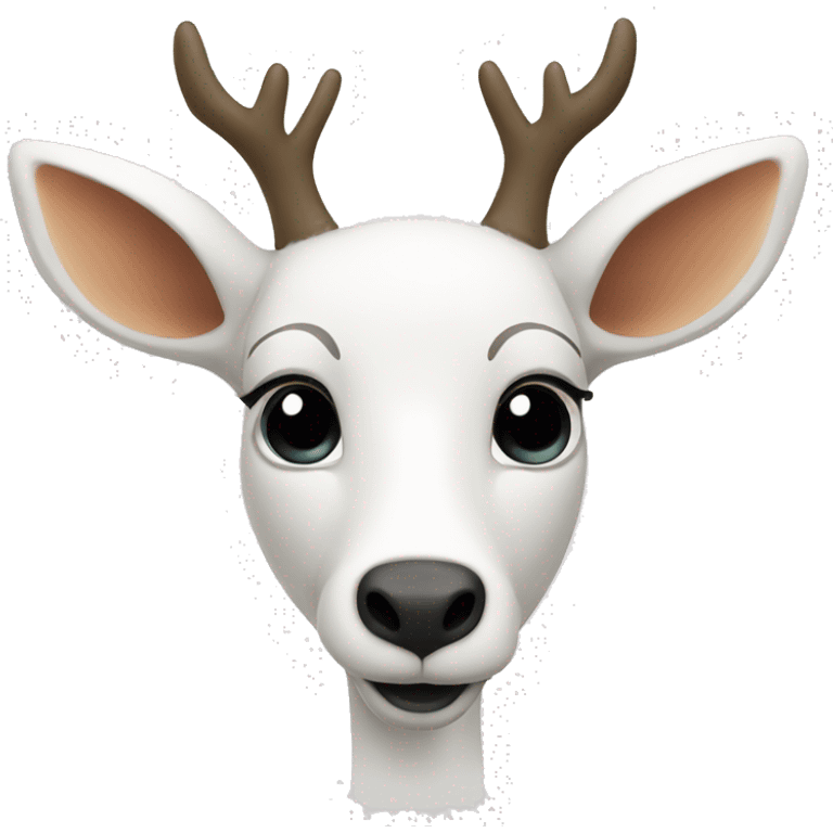 white deer  emoji