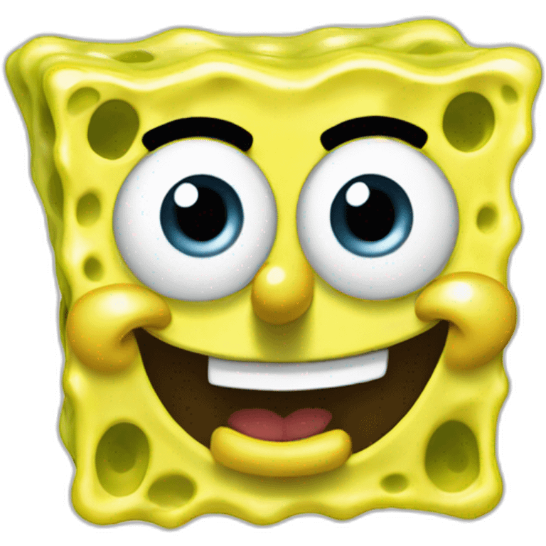 SpongeBob Square Smiling Without the hat emoji