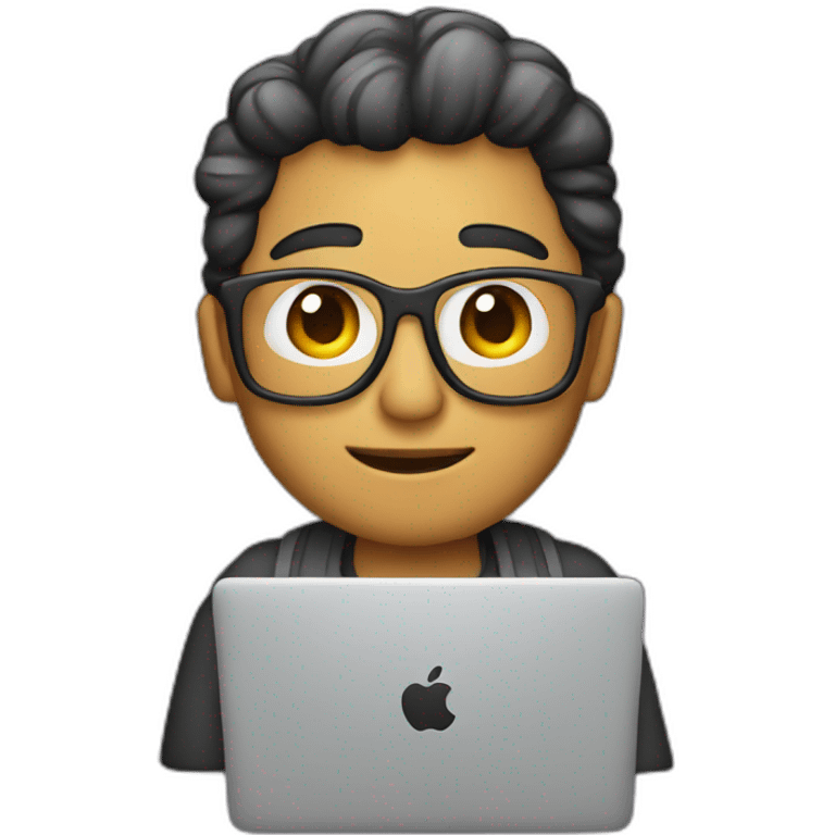 Developer with macbook emoji