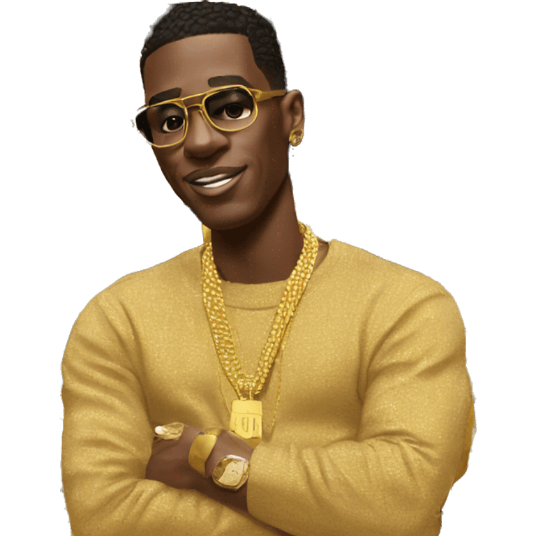 Young Dolph with A lot of gold bars emoji