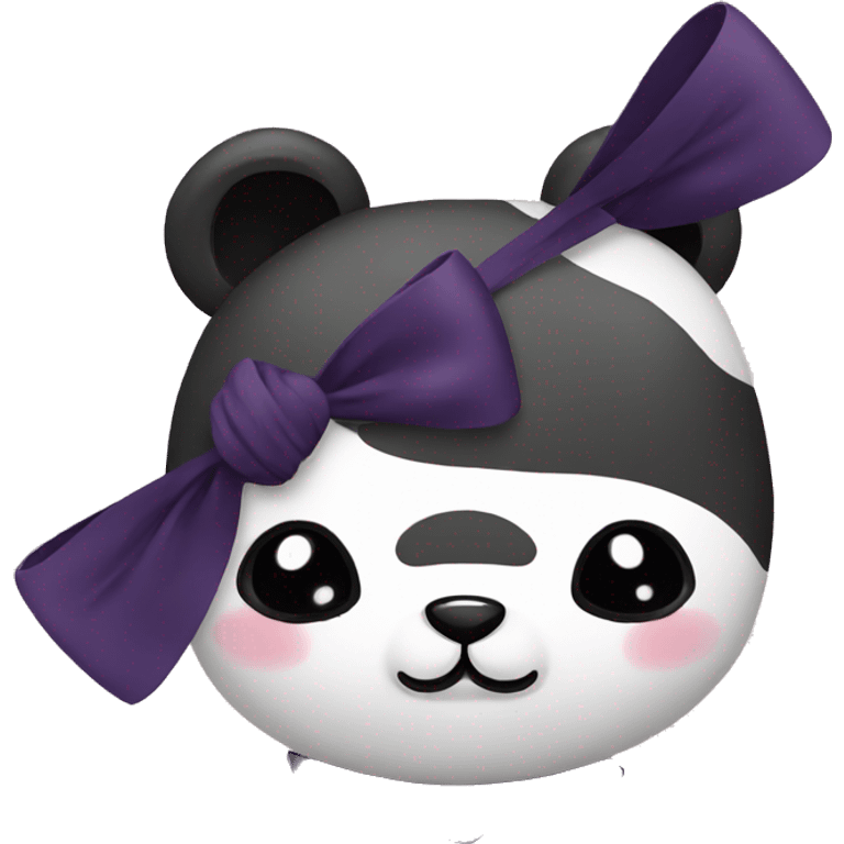 Panda with a bow emoji